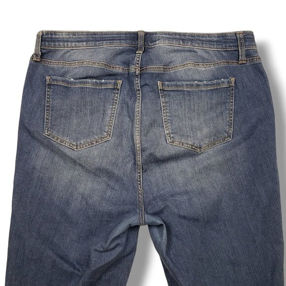 Torrid Sky High Skinny Jeans Womens 18 Premium Distressed High Rise - Picture 6 of 9